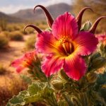 fleur-griffe-diable-feuillage-desert