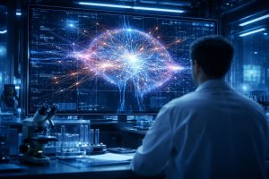 scientifique-ecran-schema-connections-neuronales