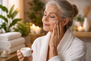 femme-mature-creme-visage-spa