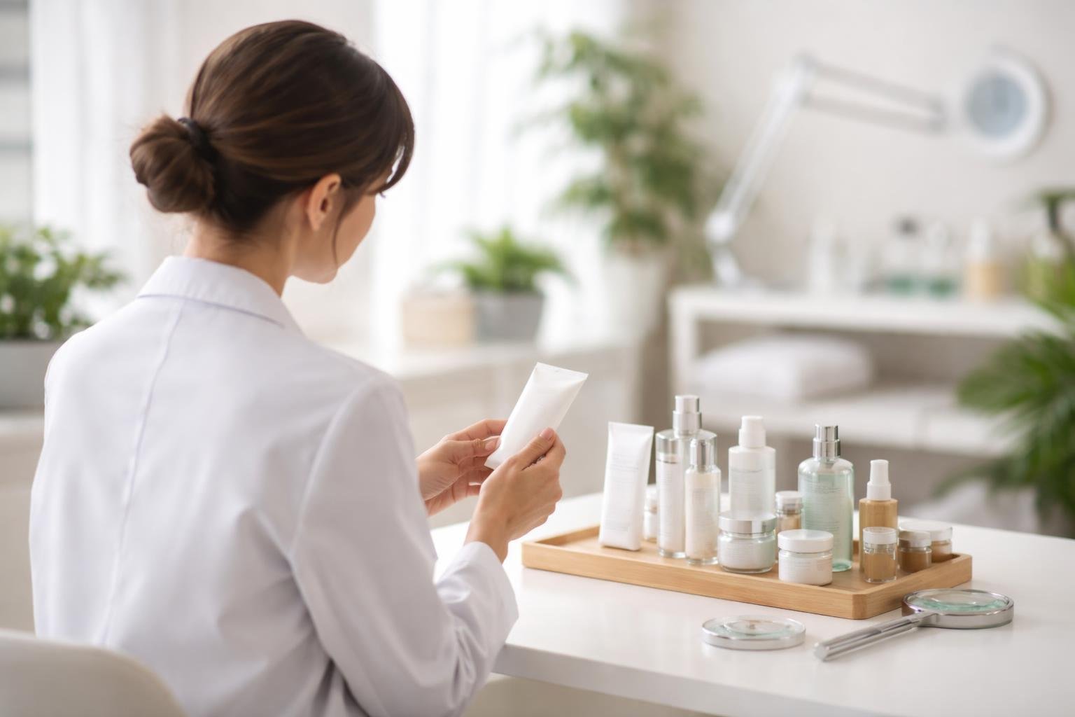 dermatologue-dos-cabinet-produits-soin