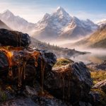 montagnes-neige-roches-shilajit-matin