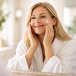femme-creme-visage-salle-bain