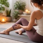personne-yoga-tapis-lumiere-plantes