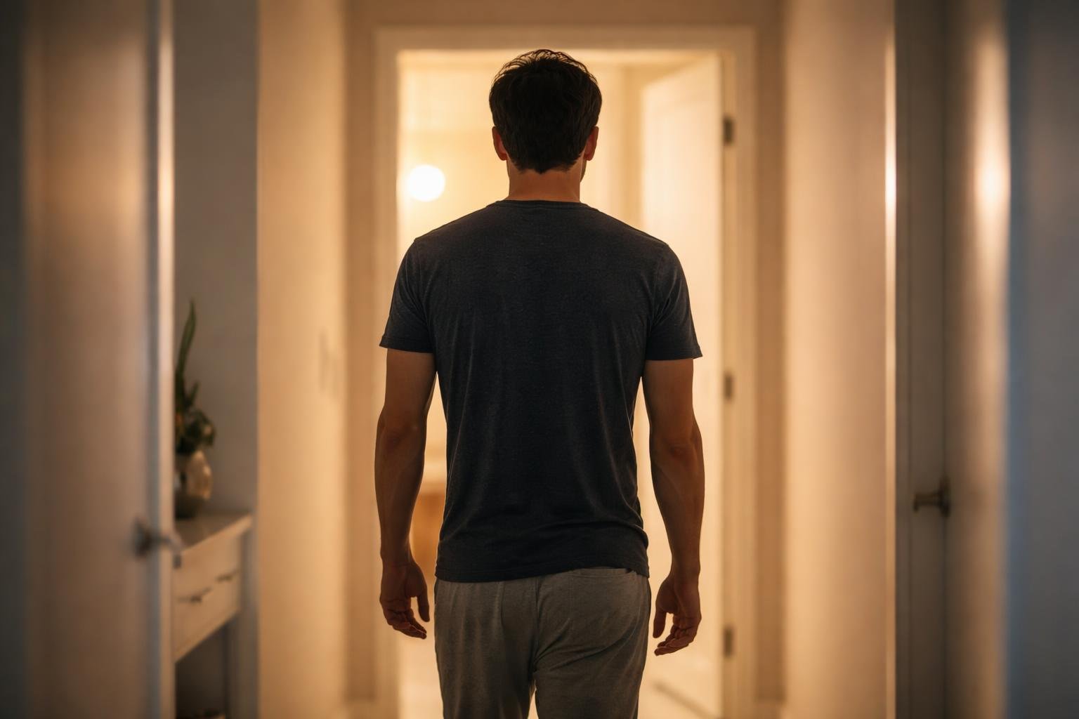 homme-couloir-lumineux-porte-salle-bain
